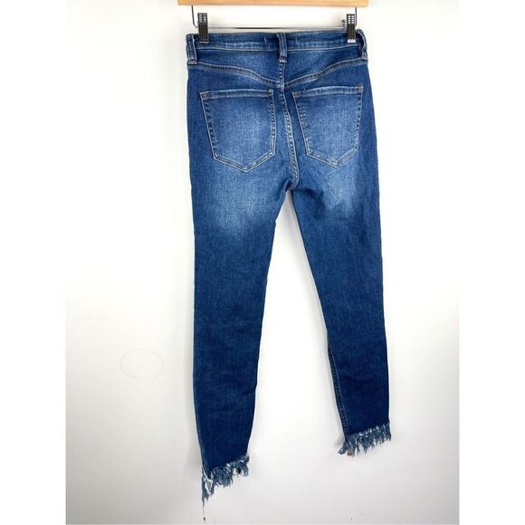 Free People Great Heights Frayed Skinny Jean Size 25 - Picture 6 of 9